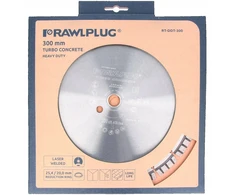 Rawlplug 300x25,4 mm turbo betono itin tvirtas deimantinis diskas RT-DDT-300 1 vnt.
