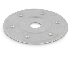Rawlplug MKC Metalinė prispaudimo plokštė, išorinis skersmuo 85 mm, vidinis skersmuo 14 mm, storis 0,5 mm, nerūdijantis plienas - 0,25 ts