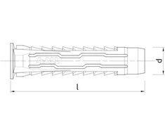 Rawlplug Universalus kaištis 4ALL fi 08/65mm 50 vnt. (4ALL-08065)