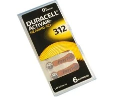 Duracell klausosiems aparatams 312, 6 vnt.