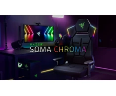 Razer Soma Chroma žaidėjo fotelis su paminkštintu sėdimuoju paviršiumi, apmuštas juodas (RZ38-04260100-R3G1)