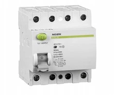 RCD Noark Ex9L-N 108361 4P 25A A 30mA 400V 50Hz IP20 pilkas