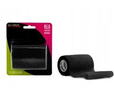 REA TAPE Elastinis tvars tis COHESIVE BAND Savaiminio lipnumo 4,5 m 7,5 cm Juodas