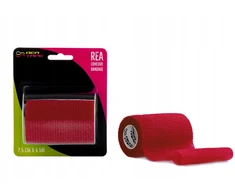 REA TAPE Elastinis lipnus tvarsčiai COHESIVE BAND savaiminio lipnumo 4,5 m 7,5 cm raudonas