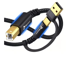 Reagle USB kabelis spausdintuvui 3 m skaitytuvui 2 viename USB-A USB-B HP BROTHER EPSON + USB-C