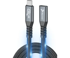 Reagle USB C prailgintuvas 5 m 3.2 kabelis 240 W 20 Gbps 4K 144 Hz USB adapteris THUNDERBOLT