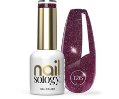 Realac Clavier Nailsology hibridinis nagų lakas su blizgučiais 126 Raudona Dress Moment 8ml