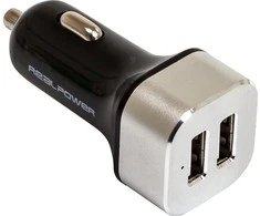 Įkroviklis Realpower 2x USB- A 2,4 A (176635)