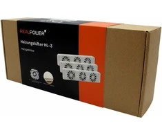 REALPOWER Heizungslüfter HL-3,3er Set mit 3 Ventilatoren