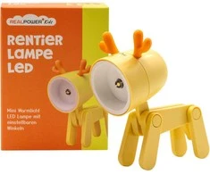 RealPower LED-Tier Taschenlampe Geltona deer