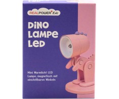 Realpower RealPower Žibintuvėlis LED-Tier Rožinė dino su podstawą