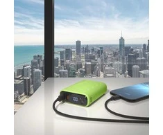 RealPower PB-10000C PD+ 10000mAh šviesiai žalias