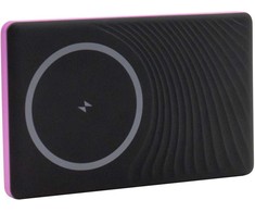 Powerbank Realpower PB-5000 MAG Ultra Slim 5000mAh Juodai-rožinė