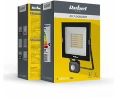 Reflektor „Rebel“ 50 W LED prožektorius su judesio ir prieblandos jutikliu, 6500 K