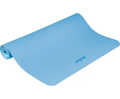 Gimnastikos kilimėlis jogai, pilatesui, fitnesui, 200x115 cm, 1 cm storio, TPE medžiaga, mėlyna, REBEL ACTIVE