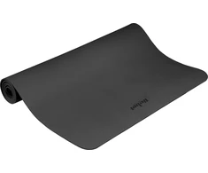 Gimnastikos kilimėlis jogai, pilatesui, fitnesui, 200x115 cm, 1 cm storio, TPE medžiaga, juodas, REBEL ACTIVE