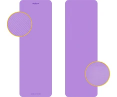 Gimnastikos kilimėlis jogai, pilatesui, fitnesui, 183x61cm, storis 4mm, TPE medžiaga, violetinė, REBEL ACTIVE