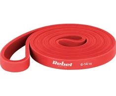 Latekso mankštos juosta - Power Band PL-2, raudona 6-14 kg REBEL ACTIVE