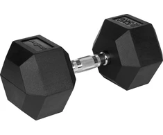 Gumuotas ketaus hantelis HEX 25 kg REBEL ACTIVE
