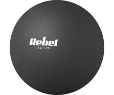 Masažo kamuoliukas 6.25cm, juodos spalvos, silikoninė medžiaga, REBEL ACTIVE