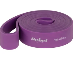 Latekso mankštos juosta - Power Band PL-4, violetinė 20-45 kg REBEL ACTIVE