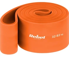 Latekso mankštos juosta - Power Band PL-7, oranžinė 32-82 kg REBEL ACTIVE