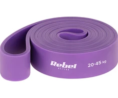Guma TPE mankštos juosta – „Power Band PT-4“, violetinė, 20–45 kg, REBEL ACTIVE