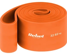 Guma TPE mankštos juosta - Power Band PT-7, oranžinė, 32-82 kg REBEL ACTIVE