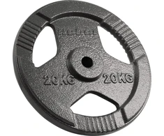Ketaus apkrova 20kg, skylė 31mm, plokštė su rankenomis, REBEL ACTIVE