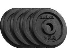 Ketaus svarelių rinkinys 4x2.5kg, skylė 31mm, klasikinė plokštelė, REBEL ACTIVE