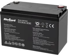 Rebel gelio baterija 12V 100Ah