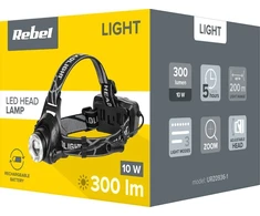 Rebel įkraunamas galvos žibintas – 10 W