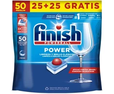 Reckitt Benckiser BENC FINISH TABLETĖS 50 vnt. (25+25 g) POWER REGU&amp;