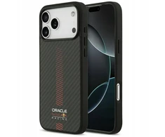 Red Bull Raudona Bull Original dėklas Raudonas BULL Kevlar Powerbar MagSafe skirtas Apple iPhone 17 Pro Max juodos spalvos