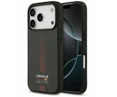 Red Bull Raudona Bull Original dėklas Raudonas BULL Kevlar Powerbar MagSafe skirtas Apple iPhone 17 Pro juodos spalvos