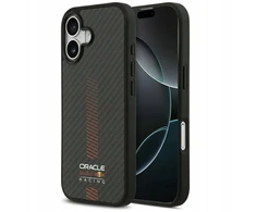 Red Bull Raudona Bull Original dėklas Raudonas BULL Kevlar Powerbar MagSafe skirtas Apple iPhone 17 juodos spalvos