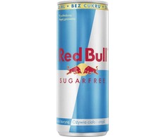 Red Bull Energy drink, sugar free, karton 24szt , cena za 1szt, Raudona Bull