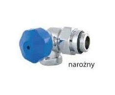Red Raudona Termostatinis vožtuvas 1/2" x 3/4" kampinis chromuotas kairysis (90381586521)