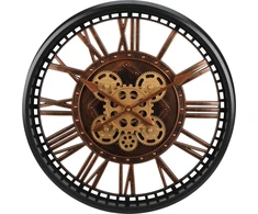 Redcliffs Excellent Houseware SUKIMAS SIENINIS LAIKRODIS, MECHANIZMAS, 50cm, RUDAS