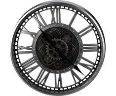 Redcliffs Excellent Houseware Sieninis laikrodis SUKAMASIS MECHANIZM 50CM Sidabrinis
