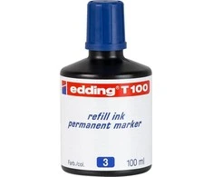 Edding rašalas permanentiniams žymekliams, 100 ml, mėlyna Edding T100/003/N
