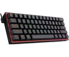 Klaviatūra žaidimams Redragon K617 Fizz RGB Redragon Mechaninė Raudona Switches su laidu mechaninė su pašvietimu juoda