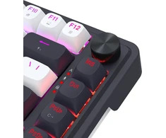 Klaviatūra žaidimams Redragon Ucal Magnetic Redragon UltraMag su laidu magnetyczna su pašvietimu balta ir-juoda