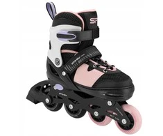 Riedučiai Spokey Trixie 944680, juodi/rožiniai, 39-42