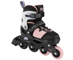 Riedučiai Spokey Trixie 944676, juodi/rožiniai, 31-34
