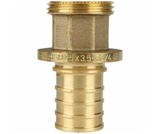 Rehau Adapteris mova RX - 25x3/4 išorinis sriegis RAUTITAN - bronza (DWZ)