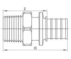 Rehau Prisijungimo jungtis 25-R3/4 SDR11 LX (11691051001)