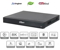 IP ĮRAŠYMO ĮRAŠYMO ĮRAŠYMO ĮRAŠYMO ĮRAŠYMO ĮRAŠYMO ĮRAŠAS NVR5208-8P-XI/PRO 8 KANALAI, 8 PoE WizMind DAHUA