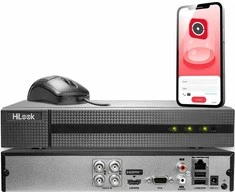 Hikvision 5 viename įrašymo įrenginys Hilook 4 kanalų 5MP DVR-4CH-5MP su 1TB disku