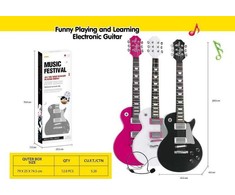 Relacart Vaikų gitaros ir mikrofono rinkinys juodas